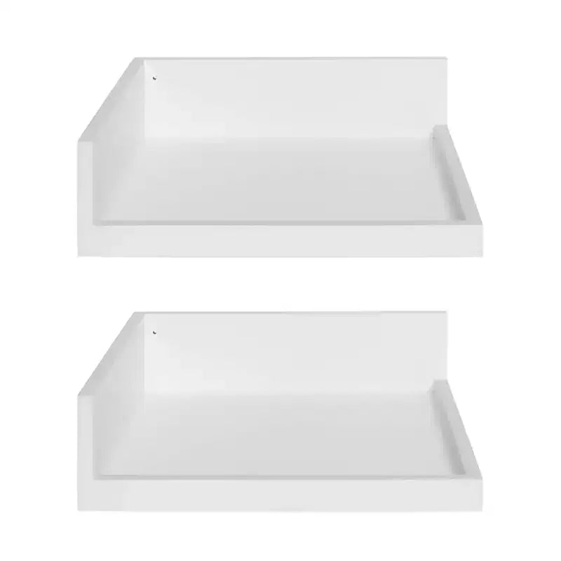 Étagère murale d'angle flottante en bois Levie, 4,5 x 2,2, paquet de 2