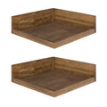 4.5 x 2.2 2pk Levie Floating Corner Wooden Wall Shelf Set - Kate & Laurel All Things Decor