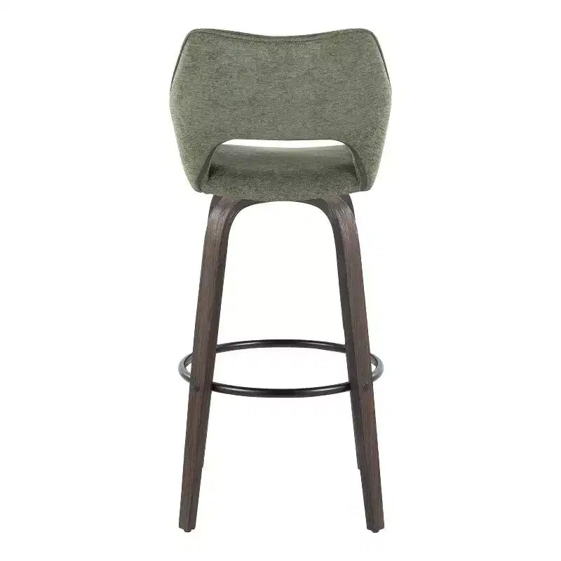 Tabourets de bar Mustang Tissu foncé/Métal noir (Paquet de 2)