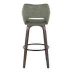 Tabourets de bar Mustang Tissu foncé/Métal noir (Paquet de 2)