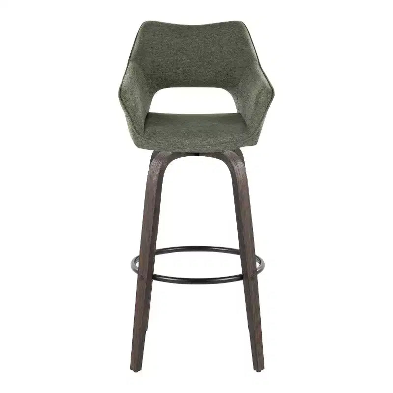 Tabourets de bar Mustang Tissu foncé/Métal noir (Paquet de 2)