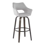 Tabourets de bar Mustang Tissu foncé/Métal noir (Paquet de 2)
