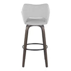 Tabourets de bar Mustang Tissu foncé/Métal noir (Paquet de 2)